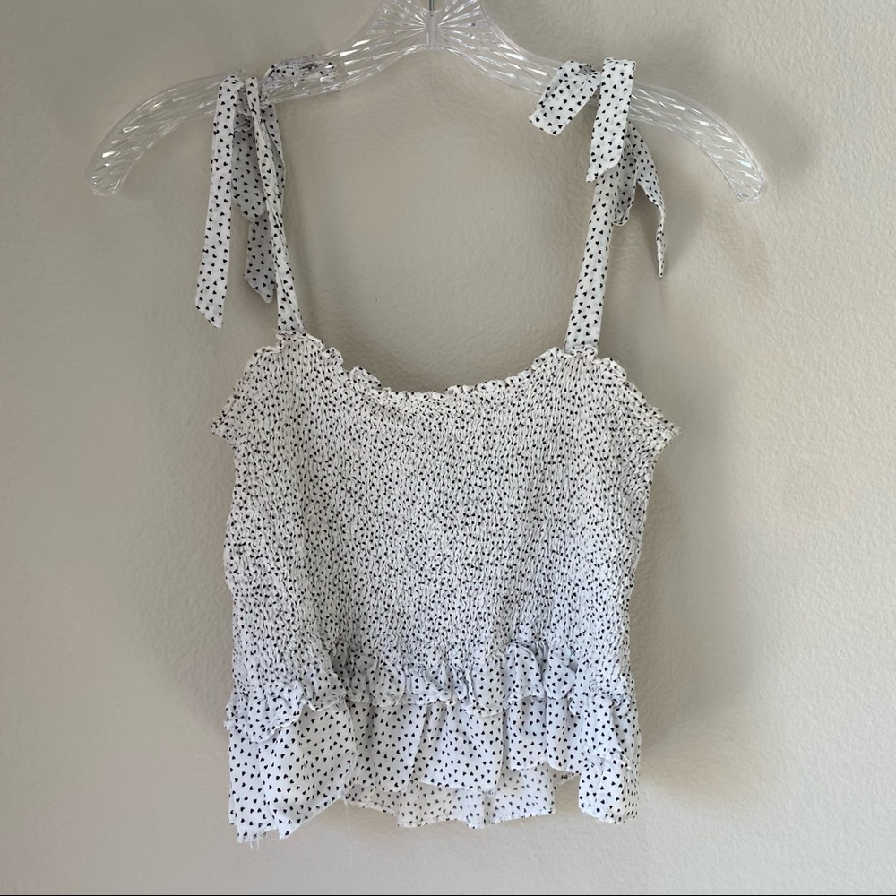 Heart Pattern Tank Top - Princess Polly